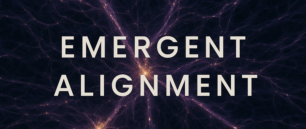 Abstract visualization of emergent alignment